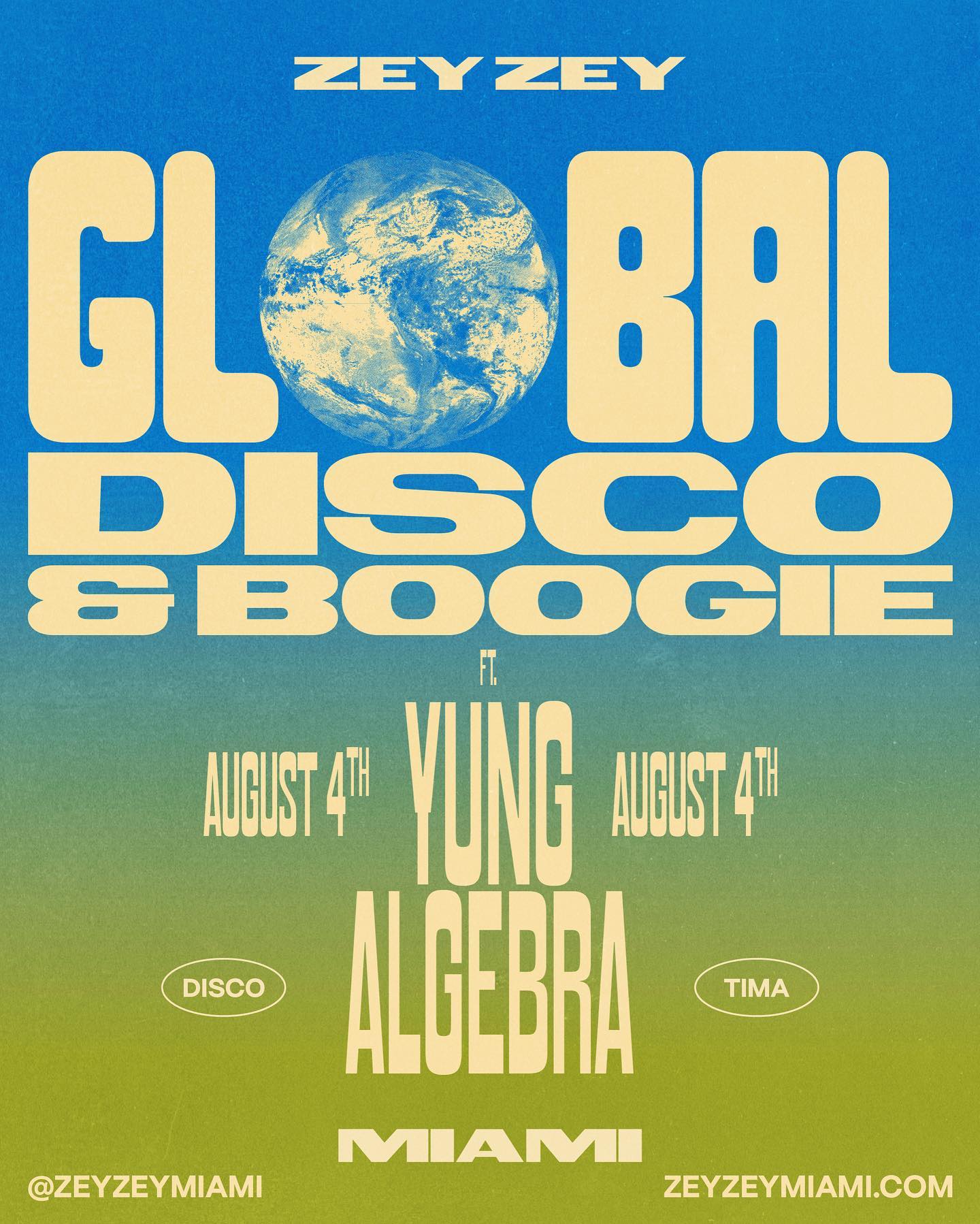 Dance first 🪩 Think later! Get ready for a night of global disco & boogie with @yung.algebra