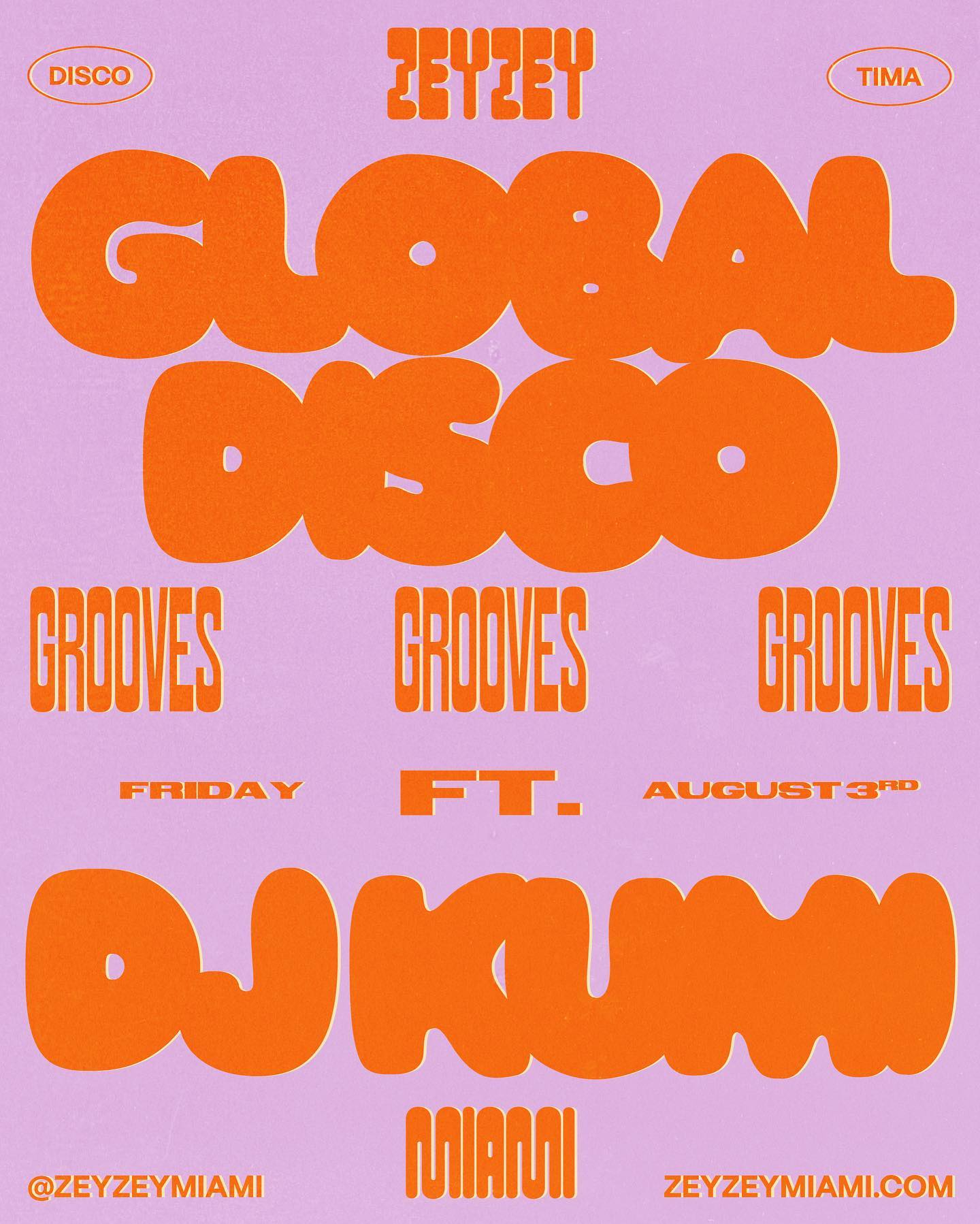 Join us under the disco ball 🪩 This Friday the 4th for 'Global Disco Grooves Ft. DJ Kumi'Ticket link in bio. #zeyzeymiami #miamimusicscene